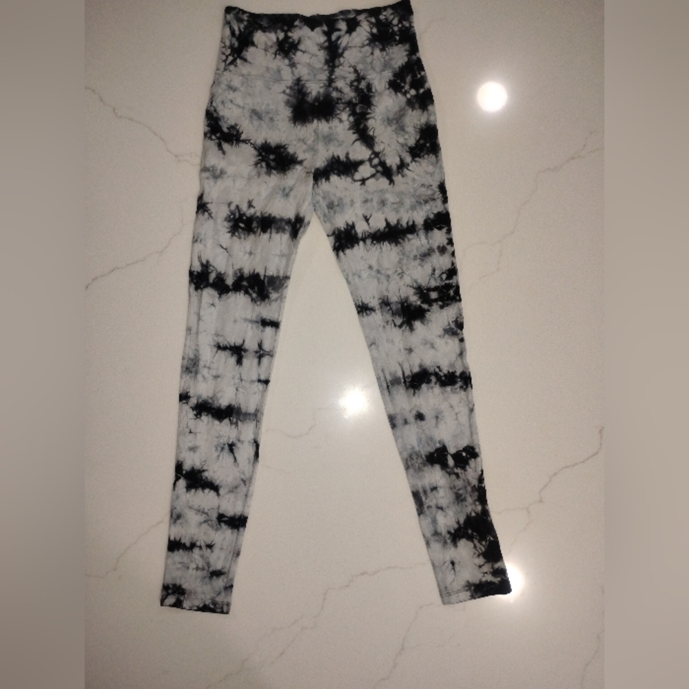 Bp Tie-Dye Women's Leggings - Black and White Size M